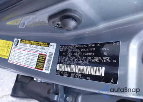 2022 Toyota Highlander Le from USA, damaged, VIN 5TDBZRBHXNS210504